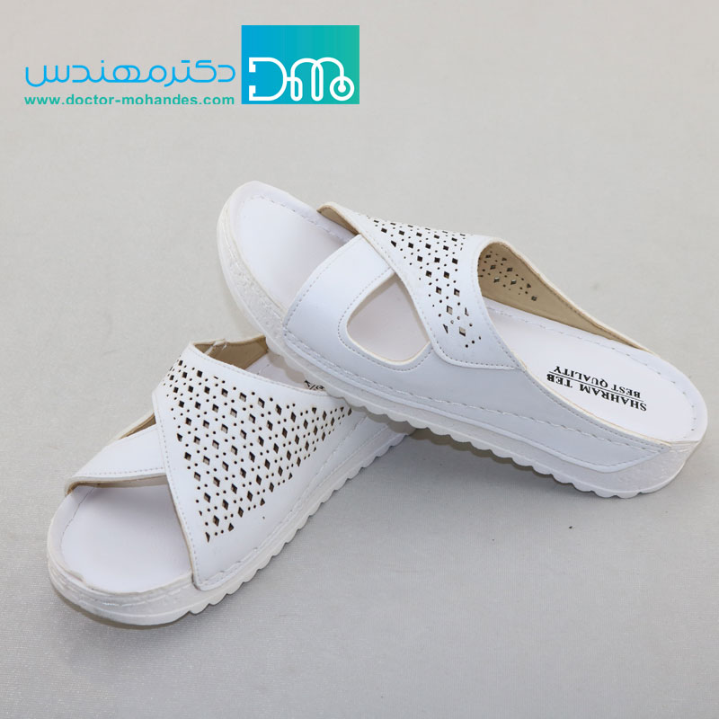 خرید صندل طبی زنانه مدل 1027 رنگ سفید صندل طبی زنانه مدل 1027 رنگ سفید