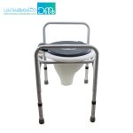 توالت فرنگی سیار ارتفاع متغیر آلومینیومی با قیف - Image 3