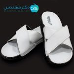 صندل طبی مردانه رنگ سفید - Image 3