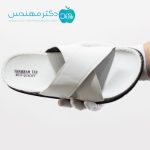 صندل طبی مردانه رنگ سفید - Image 5