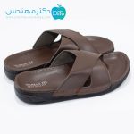 صندل طبی مردانه رنگ قهوه ای - Image 4