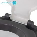 توالت فرنگی سیار تاشو دسته دار آلومینیومی با قیف - Image 6