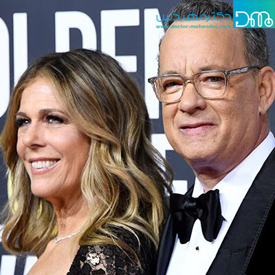سلبریتی هایی که کووید 19 داشته اند. Tom Hanks and Rita Wilson