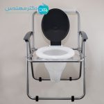 توالت فرنگی تاشو سیار دسته دار (برند رسا)+قیف - Image 3