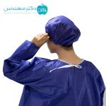 گان، شلوار و کلاه (ست لباس عمل) بسته 100 عددی - Image 6