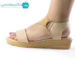 صندل طبی زنانه کد 1045 رنگ کرمی