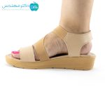 صندل طبی زنانه کد 1045 رنگ کرمی - Image 4