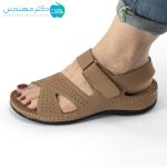 صندل طبی زنانه کد 1063 رنگ نخودی - Image 5