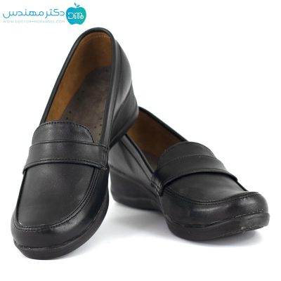 کفش طبی شهرام طب کد 2064 رنگ مشکی