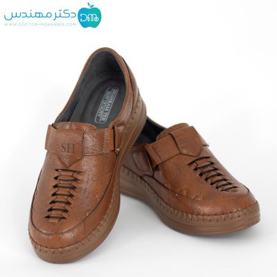 کفش طبی زنانه شهرام طب کد 3021 رنگ عسلی