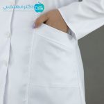 روپوش پزشکی زنانه کجراه مدل کتی برند ایران - Image 5